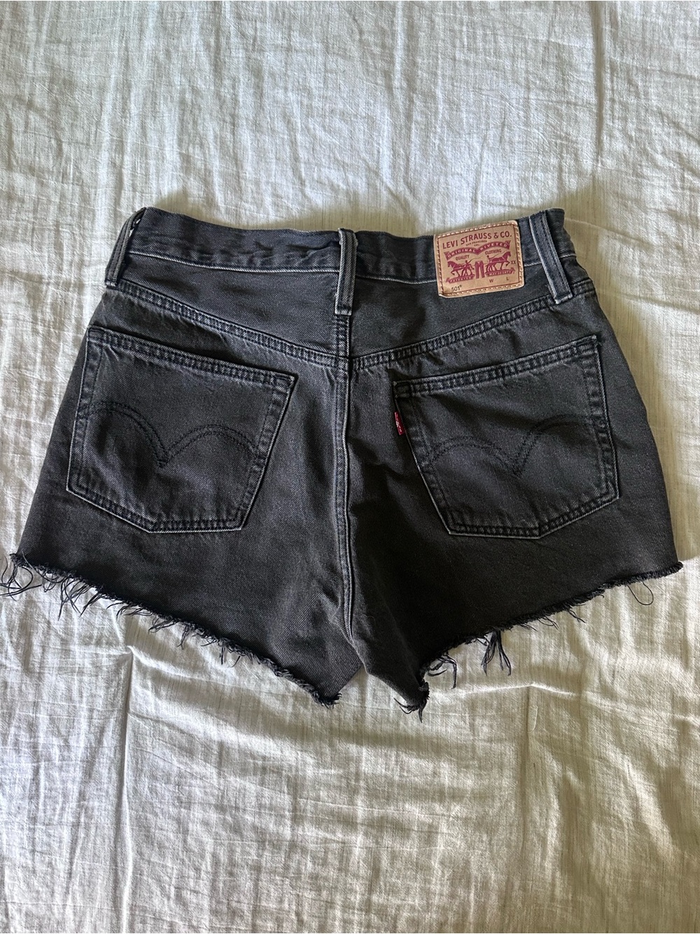 Levi's Black high rise Denim shorts